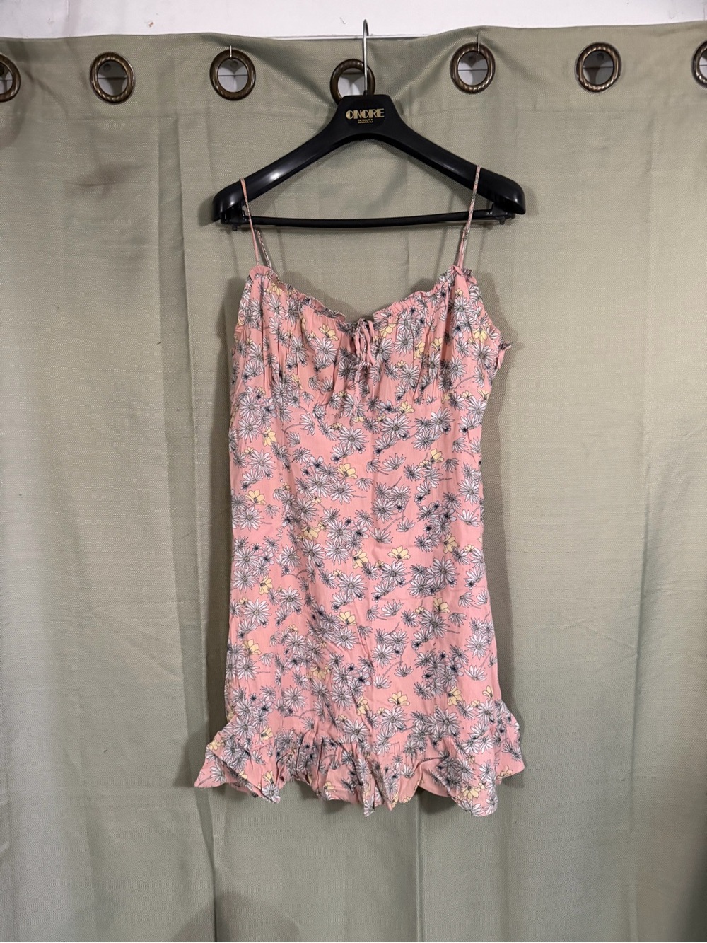 Sophie Rue Pink Floral Ruffle Slip Dress